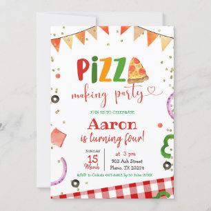 Convite de Aniversário para Festas de Fazer de Pi