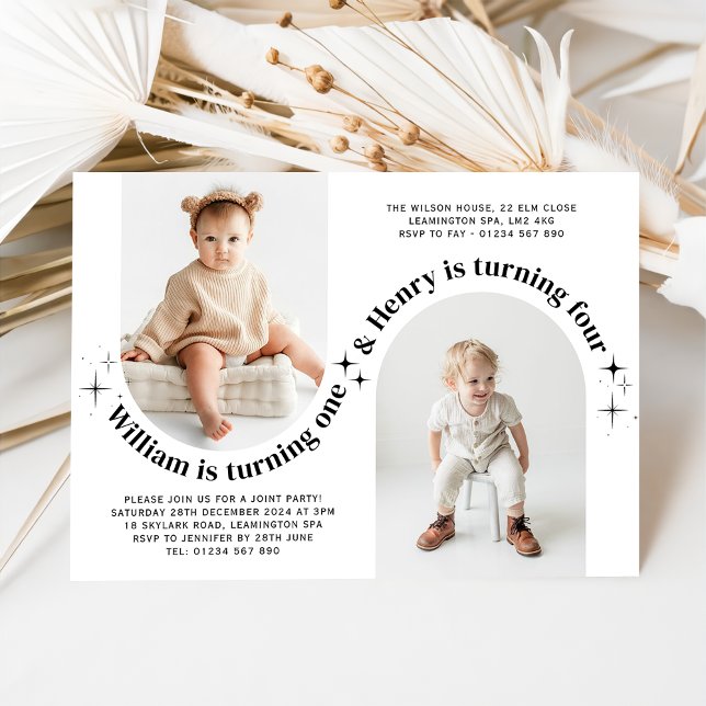 Convite de Aniversário para Foto de Paisagem Conju (Criador carregado)