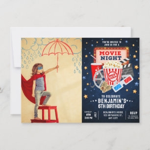 Convite de Aniversário para Fotografia na Noite de