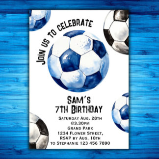 Convite de aniversário para futebol - Festa de fut