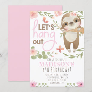 Convite De Aniversário Para Garota Linda E Bonita