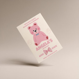 Convite de Aniversário para Garota Rosa Encantada 