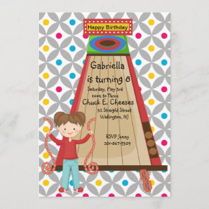 Convite de Aniversário para Garotas de Bola de Arc