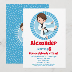 Convite De Aniversário Para Garotos De Cabelo Mar