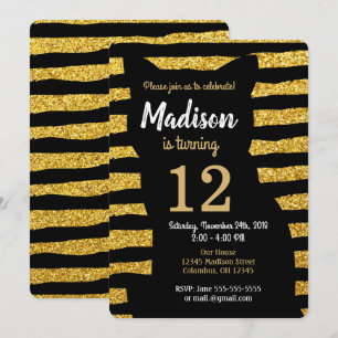 Convite de Aniversário para Gatos Negros / Grelha 