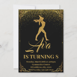 Convite de Aniversário para Ginástica do Unicórnio