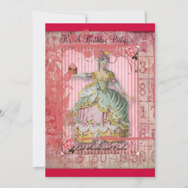 Convite de Aniversário para Glacé (Frente)