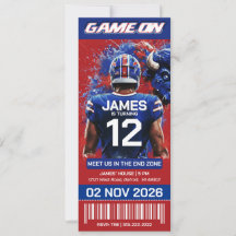 Convite de Aniversário para Ingresso do Futebol de