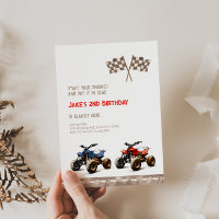 Convite de Aniversário para Jogar ATV Bikes