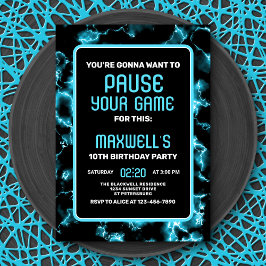 Convite de Aniversário para Jogo de Vídeo