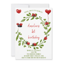 Convite de Aniversário para Ladybug da Caquinha de