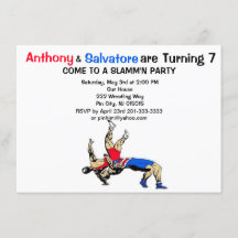 Convite de Aniversário para Lutas Gêmeas