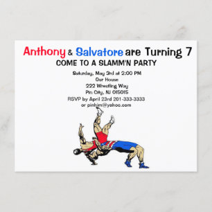 Convite de Aniversário para Lutas Gêmeas