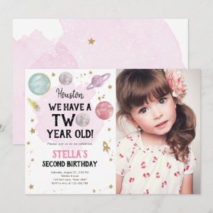 Convite De Aniversário Para Menina Do Planeta Ext