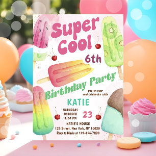 Convite de Aniversário para Menina Super Legal do 