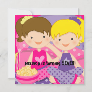 Convite de Aniversário para Meninas de Festa Desl