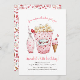 Convite de Aniversário para Meninas em Desmoroname