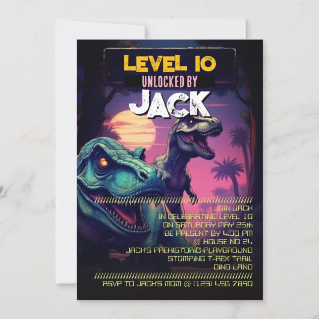 Convite de Aniversário para Meninos com Jogo de Ar (Frente)