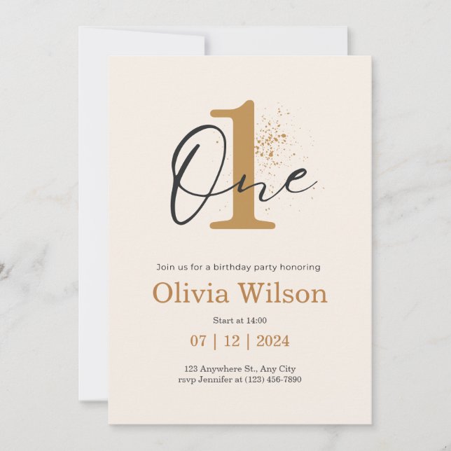 Convite de aniversário para Meninos e Bebês (Frente)