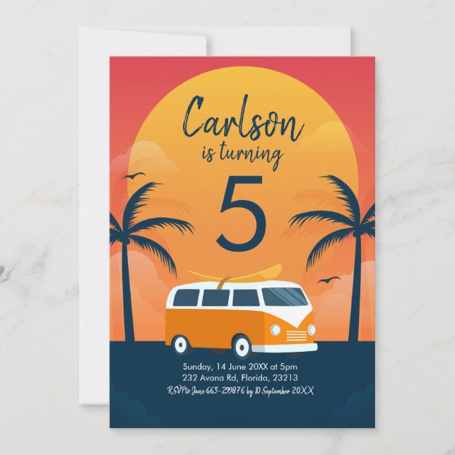 Convite de Aniversário para Navegação Retrorna (Frente)