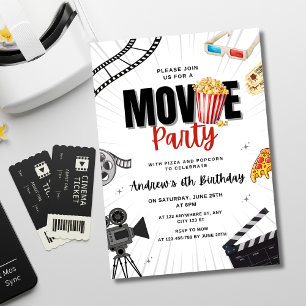 Convite de Aniversário para Noite de Cinema, Festa