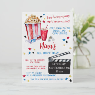 Convite de Aniversário para Noite de Filme, Cinema