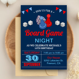 Convite de Aniversário para Noite de Jogo de Tabul