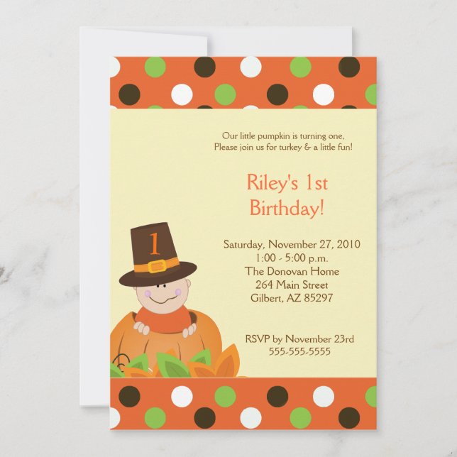 Convite de Aniversário para o Aniversário de Ação  (Frente)