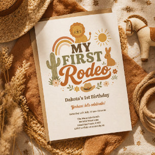 Convite de Aniversário para o Meu Primeiro Rodeio 