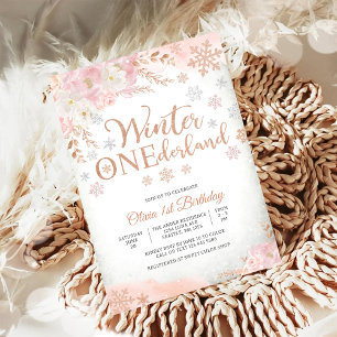 Convite de Aniversário para o Winter ONEderland