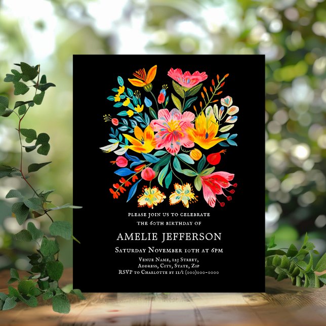 Convite de Aniversário para Orçamento de Fiesta em (Criador carregado)