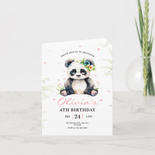 Convite de aniversário para Panda, Aniversário de
