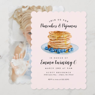 Convite de Aniversário para Panjamas Rosa