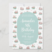 Convite de Aniversário para Pastel Cat - Festa de 