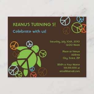 Convite de Aniversário para Paz Honu