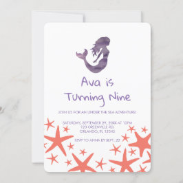 Convite de Aniversário para Peixe-Fígado Roxo Sere