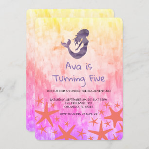 Convite de Aniversário para Peixe-Fígado Roxo Sere