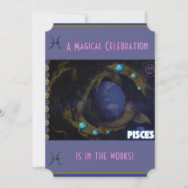 Convite de aniversário para peixes