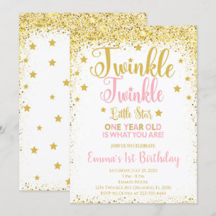 Convite de Aniversário para Pequena Estrela