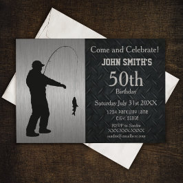 Convite de Aniversário para Pescar Adultos