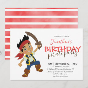 convite de aniversário para piratas
