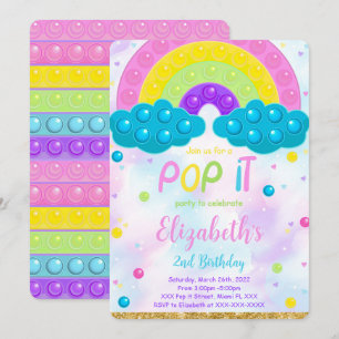 Convite de Aniversário para Pop de Bonito