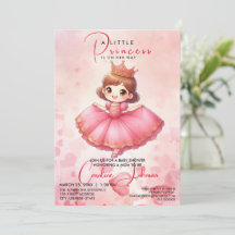 Convite de aniversário para Princesa Rosa