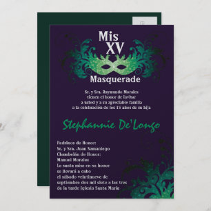 Convite de Aniversário para Quinceanera 5x7