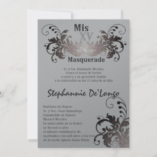 Convite de Aniversário para Quinceanera 5x7