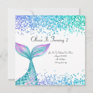 Convite de aniversário para raparigas