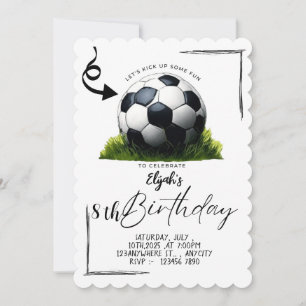Convite de aniversário para rapazes