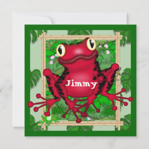 CONVITE DE ANIVERSÁRIO PARA Sapos