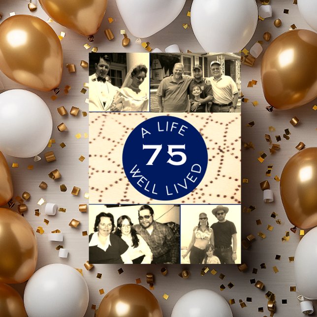 Convite de Aniversário para Surpresa de Foto de Vi (Criador carregado)