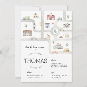 Convite de Aniversário para Transporte